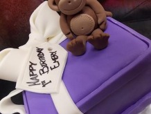 Monkey-present-cake