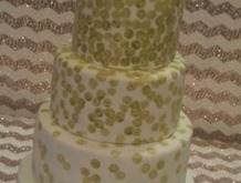gold-dot-cake