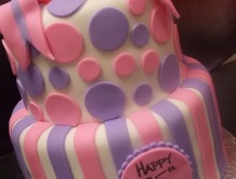 stripes-n-dots-n-bow-celebration-cake