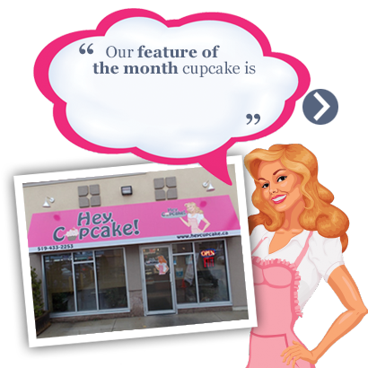 Hey, Cupcake Mascot Logo pretty lady chef