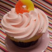 Peaches 'n Cream Cupcake