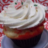 Candy Cane Cupcake