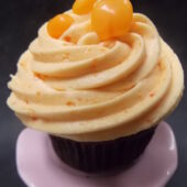 Chunky Chocolate Tangerine Cupcake